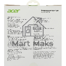 Беспроводные/проводные наушники Acer OHR304 черный, полноформатные, Bluetooth + проводной, активное шумоподавление, до 16 ч
