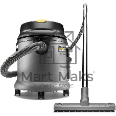 Строительный пылесос Karcher NT 27/1 серый, 1380 Вт, уборка сухая/сбор воды, пылесборник мешок/контейнер, 27 л
