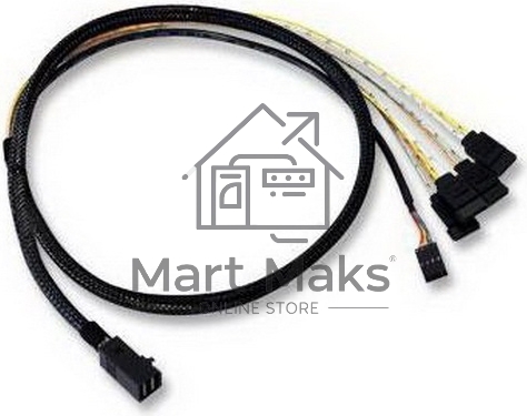  Кабель ACD-SFF8643-SATASB-10M, INT SFF8643-to-4*SATA+SB (MiniSAS HD -to- 4*SATA+SideBand internal cable) 100cm