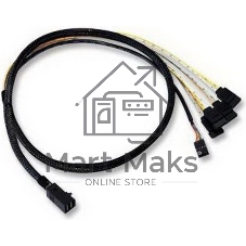 Кабель ACD-SFF8643-SATASB-10M, INT SFF8643-to-4*SATA+SB (MiniSAS HD -to- 4*SATA+SideBand internal cable) 100 см