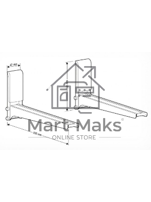 Кронштейн для СВЧ Holder MWS-2005 серебристый макс.40кг настенный фиксированный