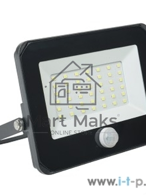 Прожектор Iek LPDO602-50-65-K02 СДО 06-50Д светодиодный черный с датчиком движения IP54 6500K