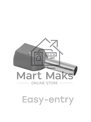 Наконечник штыревой втулочный изол. НШвИ(2) 4-12 (уп.50шт) EKF nhvi2-4.0-12