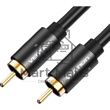 Кабель Vention аудио RCA M/RCA M - 2м черный