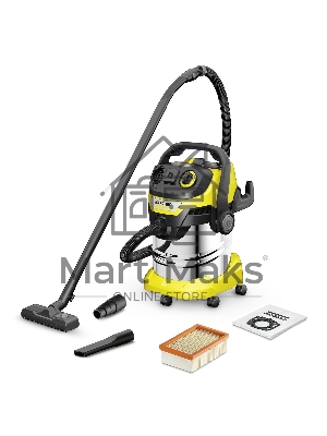 Строительный пылесос Karcher WD 5 P S V-25/5/22 1100Вт (уборка: сухая/сбор воды) желтый