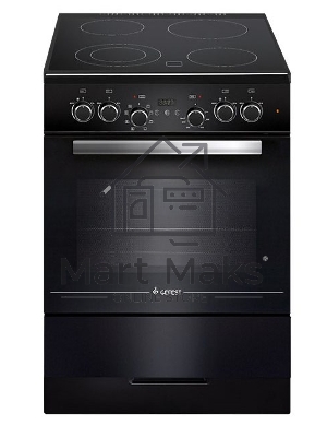 Плита электрическая Gefest ЭП Н Д 6560-03 0057 черный, конфорок 4 электрических, духовка 55 л, 60 см x 85 см x 60 см