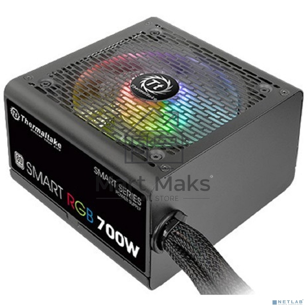 Блок питания Thermaltake Smart RGB (PS-SPR-0700NHSAWE-1), 700Вт, 80 PLUS, 120мм, черный