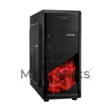 Компьютерный корпус Miditower ExeGate EVO-8227-NPX700 (ATX, БП 700NPX с вент. 12см, 2*USB+1*USB 3.0+HD Audio, черный, 3 вент. RGb, закаленное стекло)