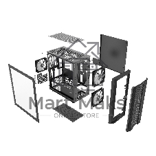 Корпус SAMA S30, Mini-Tower, чёрный, 2 x 140 мм, 1 x 120 мм