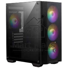 Компьютерный корпус MSI MAG FORGE M100A, Mini-Tower, черный 4x120мм