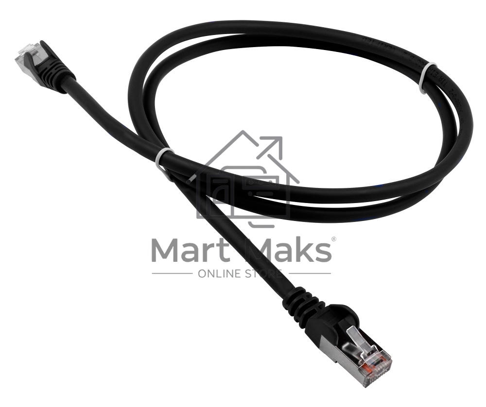 Патч-корд Lanmaster LAN-PC45/S5E-15-BK FTP RJ-45 вил.-вилка RJ-45 кат.5E 15м черный ПВХ (уп.:15шт)