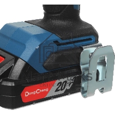 Дрель-шуруповерт DongCheng DCJZ2050i, 20 В, 2 Ач, 50 Нм, бесщеточный, ударный