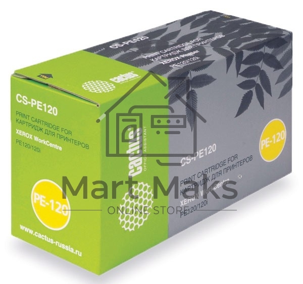 Картридж лазерный Cactus CS-PE120 (013R00606) черный (5000 стр.) для Xerox WorkCentre PE120/ 120i