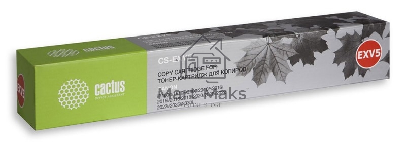 Картридж лазерный Cactus CS-EXV5 черный (7850 стр.) для Canon IR 1600/1605/1610/1630/1670/2000/2010