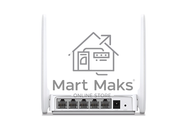 Маршрутизатор Mercusys MW305R Wi-Fi роутер 300 Мбит/с 2,4 ГГц, 1 порт WAN 10/100 Мбит/с + 4 порта LAN 10/100 Мбит/с, 2 фиксированные антенны