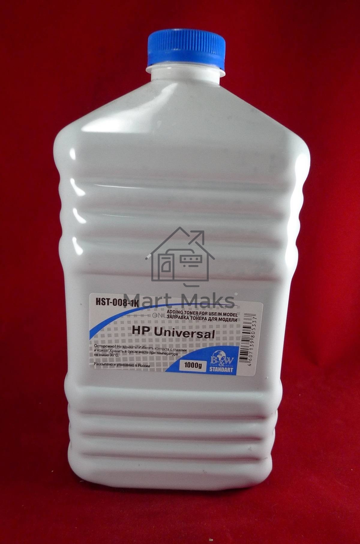 Тонер HP Universal LJ1010-9000, P1005/1505/2015/2035/1102/M401(фл. 1кг) B&W Standart фас. Россия