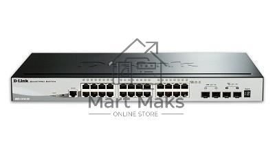 Сетевое оборудование D-Link DGS-1510-28P/A1A Управляемый стекируемый коммутатор SmartPro с 24 портами 10/100/1000Base-T с поддержкой PoE, 2 портами 1000Base-X SFP и 2 портами 10GBase-X SFP+
