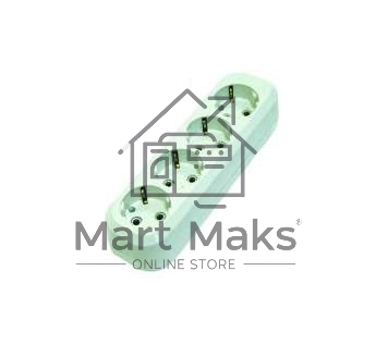 Колодка удлинителя 4 гнезда с заземлением MAKEL MGP151