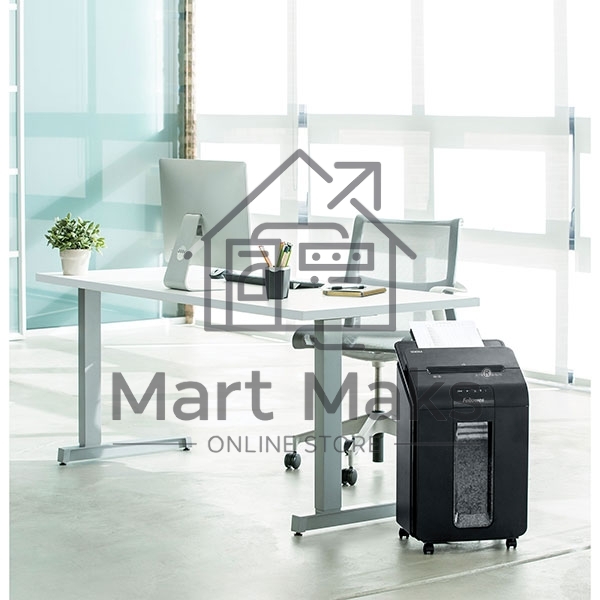 Шредер Fellowes AutoMax 100M (секр.P-4)/фрагменты/100лист./23лтр./скрепки/скобы/пл.карты