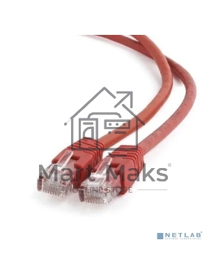 Патч-корд UTP Cablexpert кат.6, 1м, литой, многожильный, красный