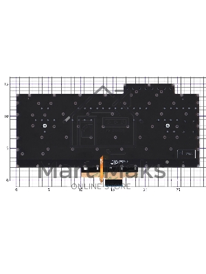 Клавиатура для ноутбука Asus ROG Zephyrus G14 GA401 серебристая c подсветкой маленький энтер