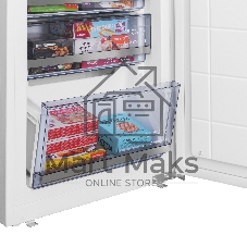 Встраиваемый холодильник Maunfeld MBF19369NFWGR LUX Inverter белый двухкамерный 257/84л морозилка снизу