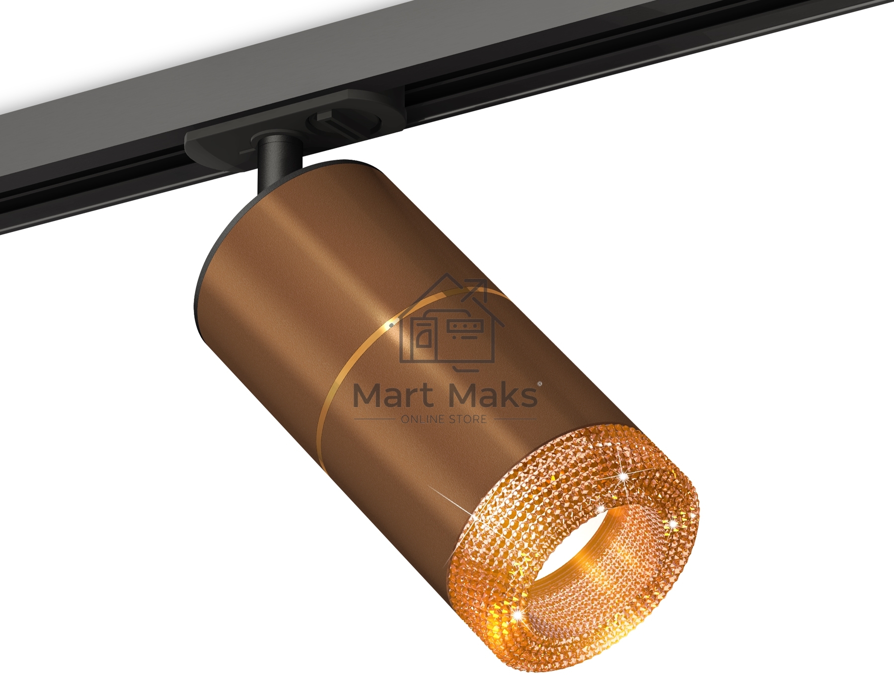 Светильник Ambrella light XT7404003 SCF/PYG/CF/SBK кофе песок/золото желтое полированное/кофе/черный песок MR16 GU5.3