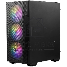 Компьютерный корпус MSI MAG FORGE M100A, Mini-Tower, черный 4x120мм