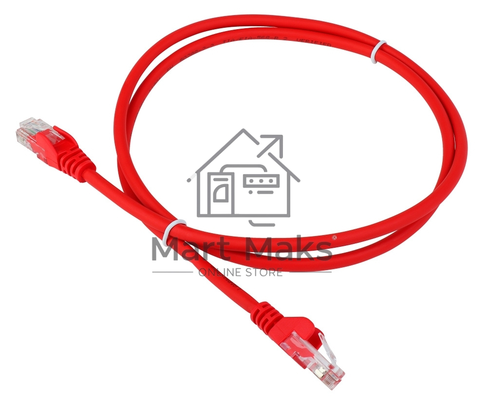 Патч-корд LANMASTER LSZH UTP cat.5e, 3.0 м, красный