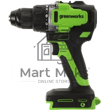Дрель-шуруповерт GREENWORKS GD24DD90, 24 В, 0 Ач, 90 Нм, бесщеточный, ударный