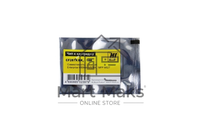 Чип Hi-Black к картриджу HP LJ Enterprise M506/M527/M501 (CF287X) OEM SIZE, Bk, 18K