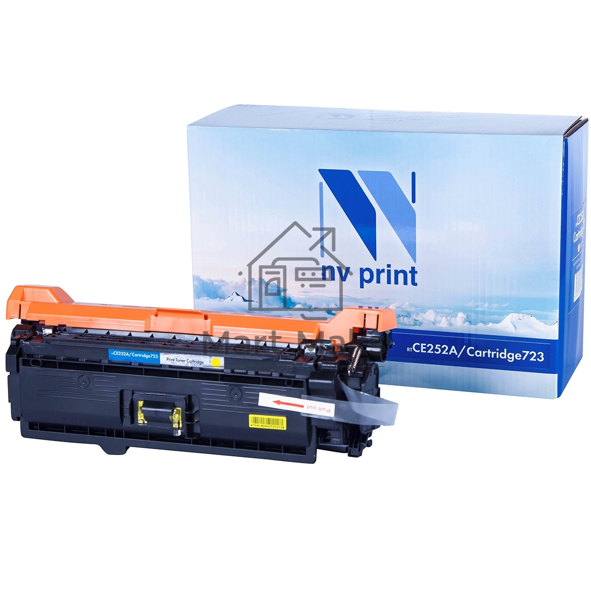 Картридж лазерный NVPrint совместимый HP CE252A/Canon 723 Yellow для LaserJet Color CP3525/CP3525dn/CP3525n/CP3525x/CM3530/CM3530fs/Canon i-SENSYS LBP7750Cdn (7000k)