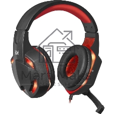 Гарнитура Defender WARHEAD G-370 черный/красный