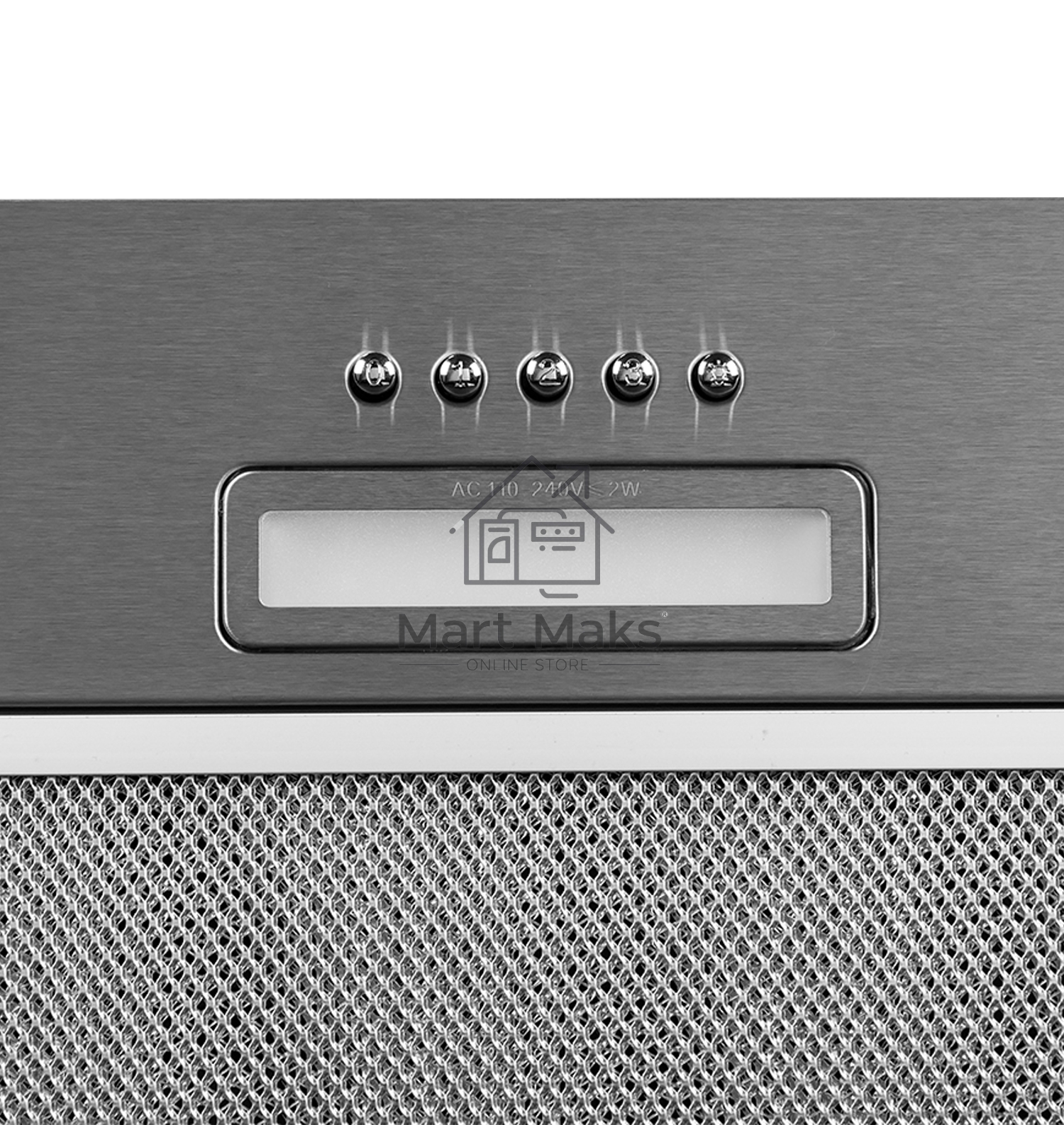 Вытяжка встраиваемая LEX GS BLOC LIGHT 600 нержавеющая сталь, 53 см, 500 куб. м/ч, 44 дБ