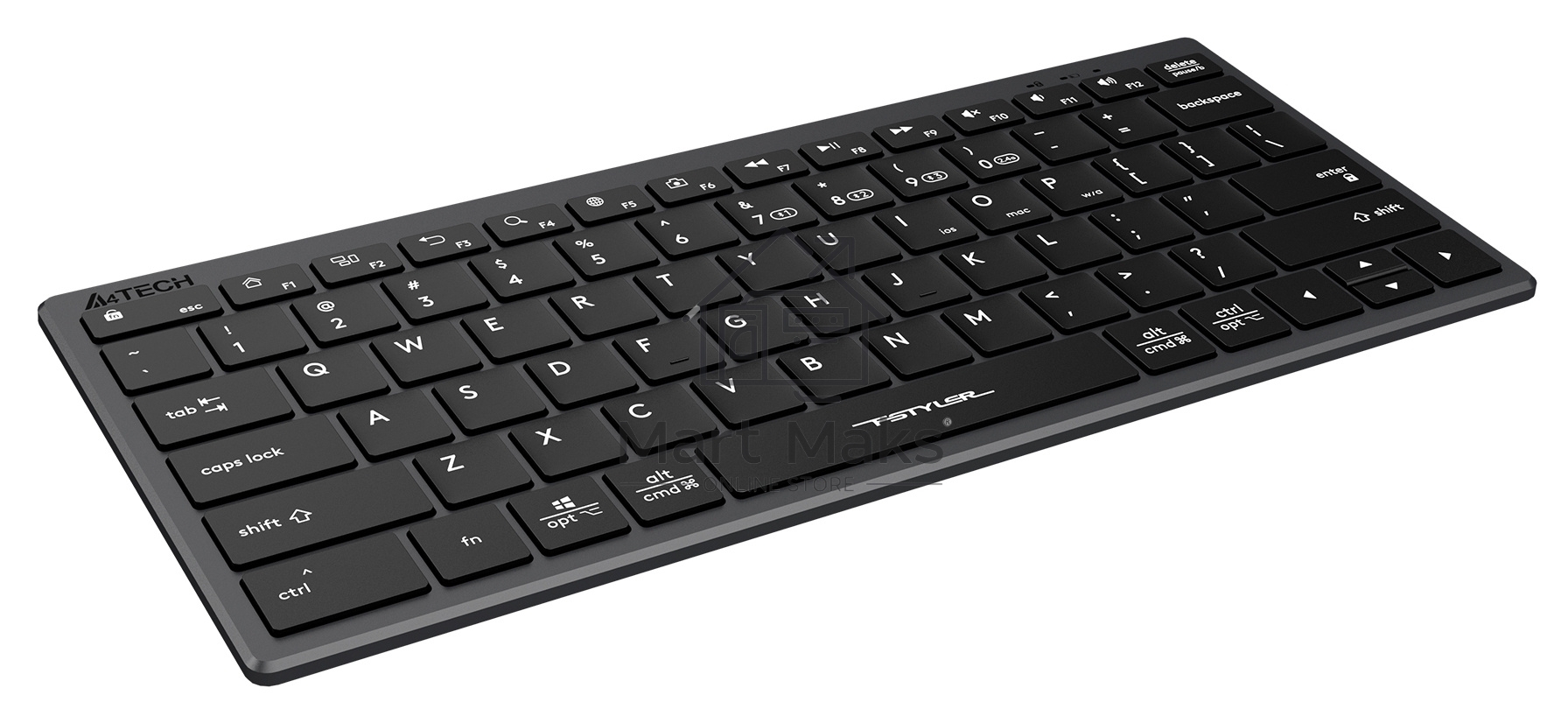 Клавиатура A4Tech Fstyler FBX51C серый USB беспроводная BT/Radio slim Multimedia