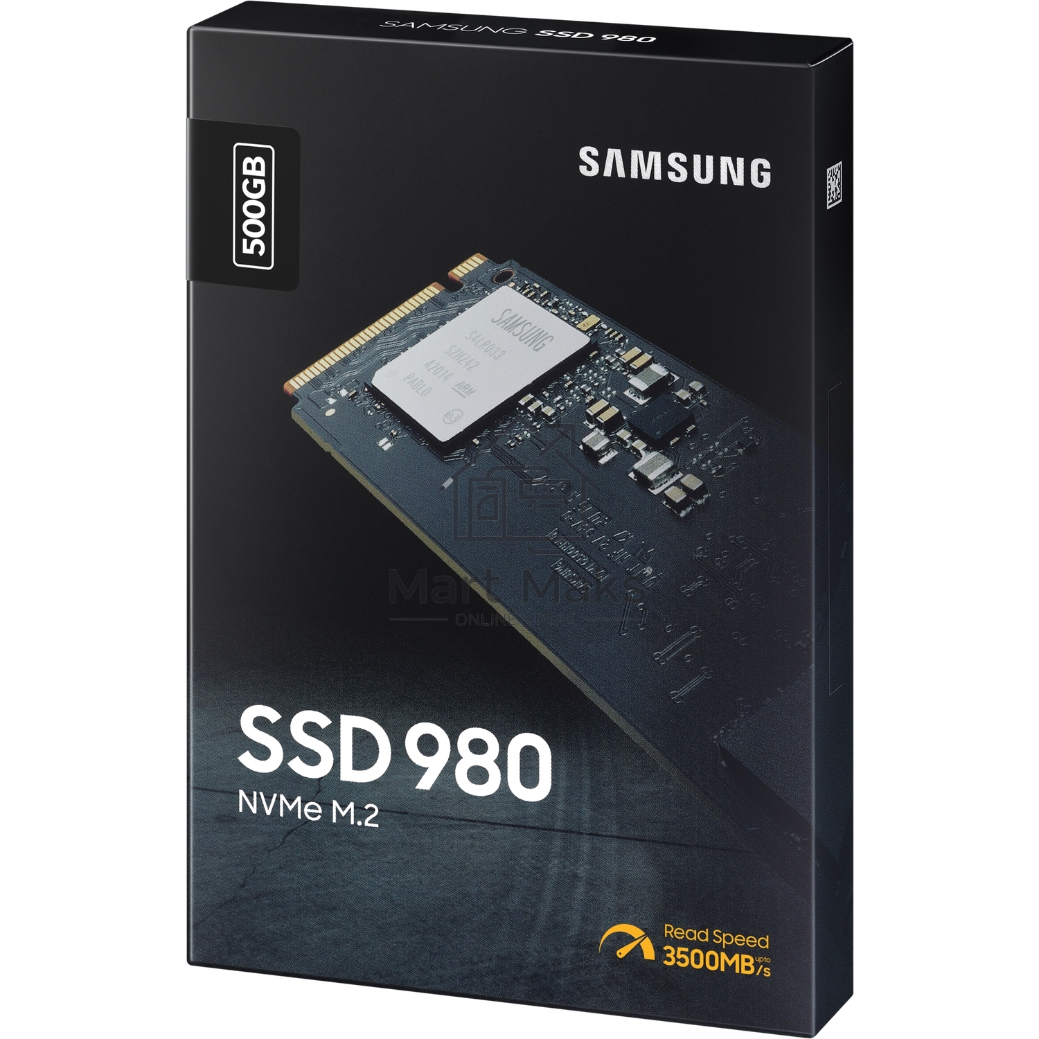 Накопитель SSD Samsung 980 MZ-V8V500BW, 500Gb, PCIe 3.0 x4, M.2 2280, NVMe, R/W 3100/2600