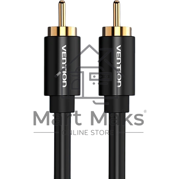 Кабель Vention аудио RCA M/RCA M - 2м черный