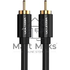 Кабель Vention аудио RCA M/RCA M - 2м черный