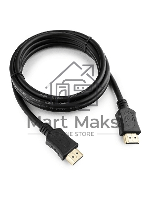 Кабель Cablexpert HDMI CC-HDMI4L-6, 19M/19M, v2.0, серия Light, позол.разъемы, экран, 1.8м, черный, пакет