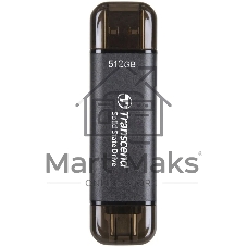 Накопитель SSD Transcend USB-C 512GB TS512GESD310C серый USB-A