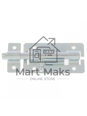 Задвижка дверная ЗД-01, цинк, (Металлист)