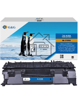 Картридж лазерный G&G GG-CF280A черный (2700стр.) для HP LJ P2035/P2055d/Pro 400 M401/MFP M425