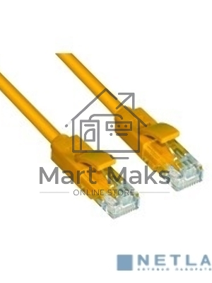 Патч-корд Greenconnect UTP прямой 3 m AWG24 cat.5е, RJ45, медь, литой (Желтый), пластик пакет (GCR-LNC02-3.0m)