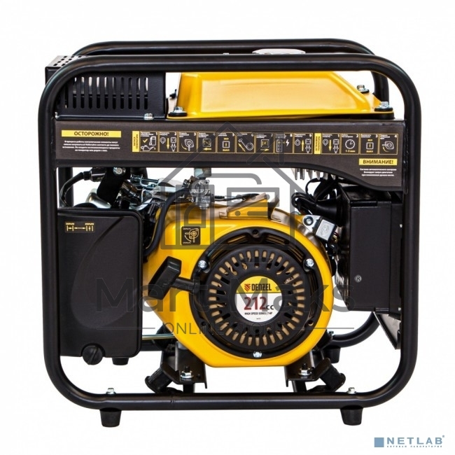 Электрогенератор бензиновый инверторный Denzel GT-3500iF, 3.5 кВт, 97 дБ, 27 кг