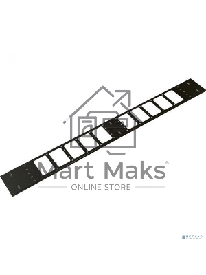 Вертикальный кабельный органайзер в шкаф, ширина 150 мм 42U, черный