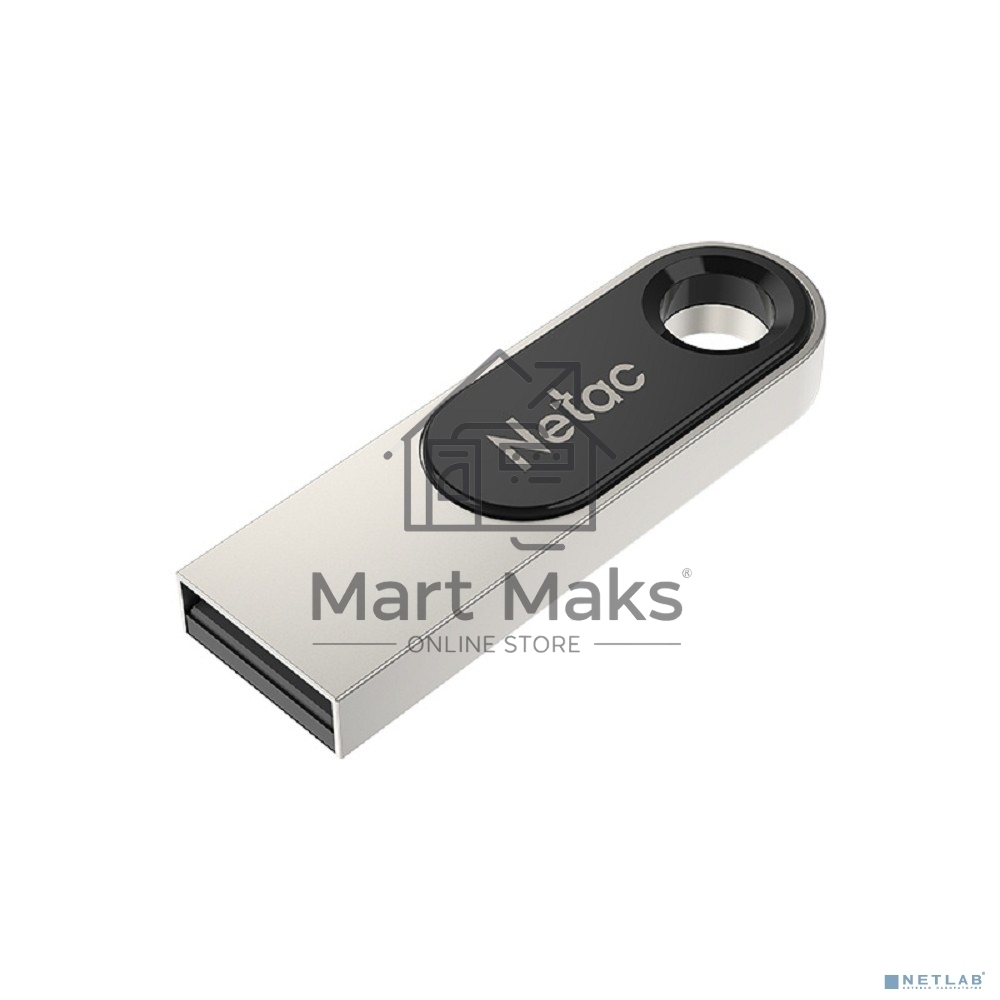 Флешка USB Netac U278 (NT03U278N-016G-32PN), 16Gb, USB 3.0, R/W 90/45, серебристый/черный