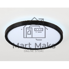 Потолочный светодиодный светильник Ambrella light FZ3055 BK черный IP44 33W+10W 6400+6400К D370*40 (Без ПДУ)