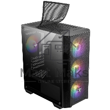 Компьютерный корпус MSI MAG FORGE M100A, Mini-Tower, черный 4x120мм