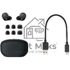 Наушники TWS Sony WF-1000XM5 черный, внутриканальные, Bluetooth, активное шумоподавление, беспроводная зарядка, до 8 ч