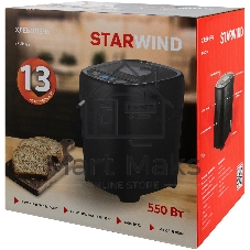 Хлебопечка Starwind SBMP0921 черный, 550 Вт, 0.9 кг, 13 программ